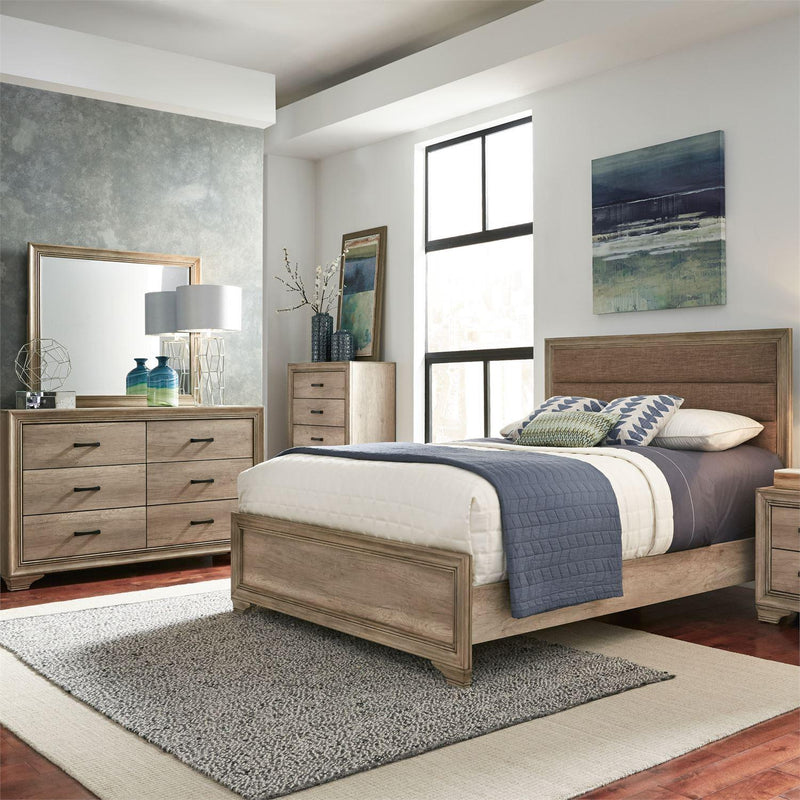 Liberty Furniture Industries Inc. Sun Valley 439-BR-QUBDMN 6 pc Queen Upholstered Bedroom Set IMAGE 1