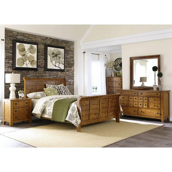 Liberty Furniture Industries Inc. Grandpa's Cabin 175-BR-KSLDMC 6 pc King Bedroom Set IMAGE 1