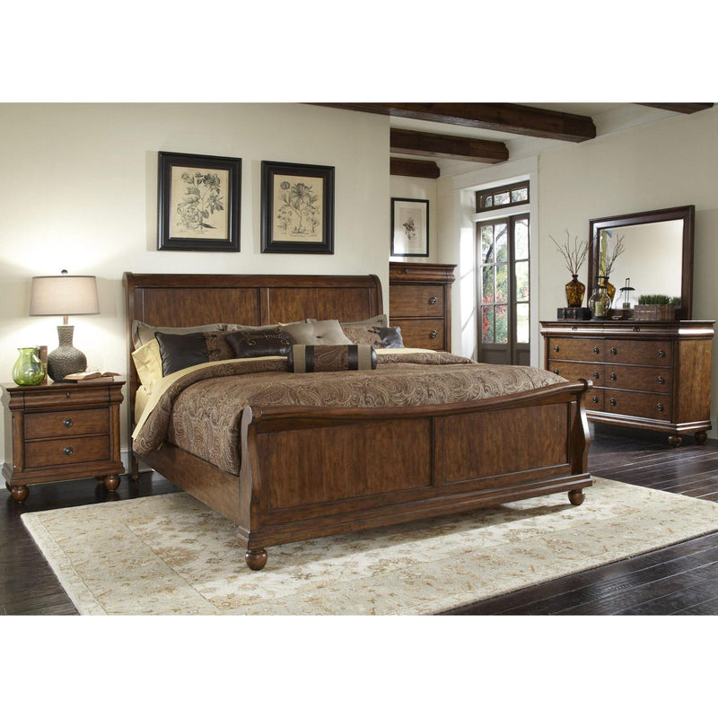 Liberty Furniture Industries Inc. Rustic Traditions 589-BR-KSLDMCN 7 pc King Sleigh Bedroom Set IMAGE 1