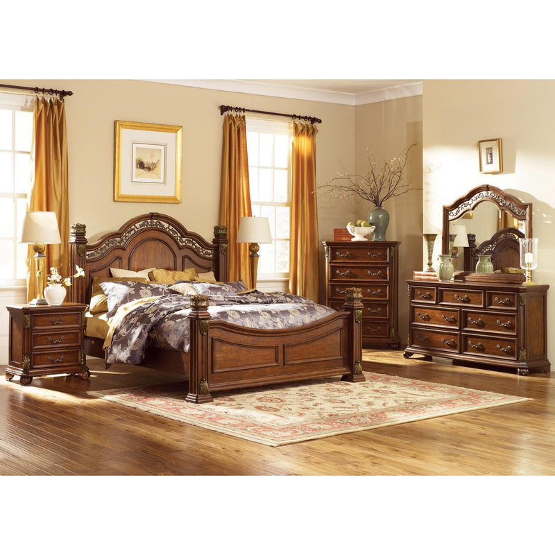 Liberty Furniture Industries Inc. Messina Estates 737-BR-KPSDMCN 7 pc King Poster Bedroom Set IMAGE 1