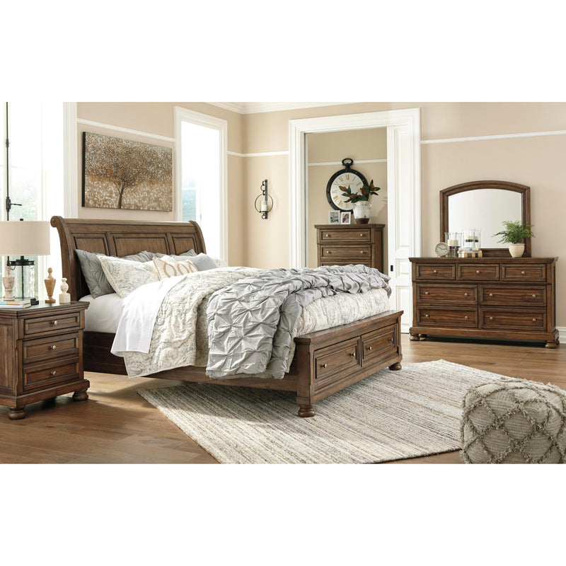 Signature Design by Ashley Flynnter B719 7 pc Queen Sleigh Storage Bedroom Set IMAGE 1