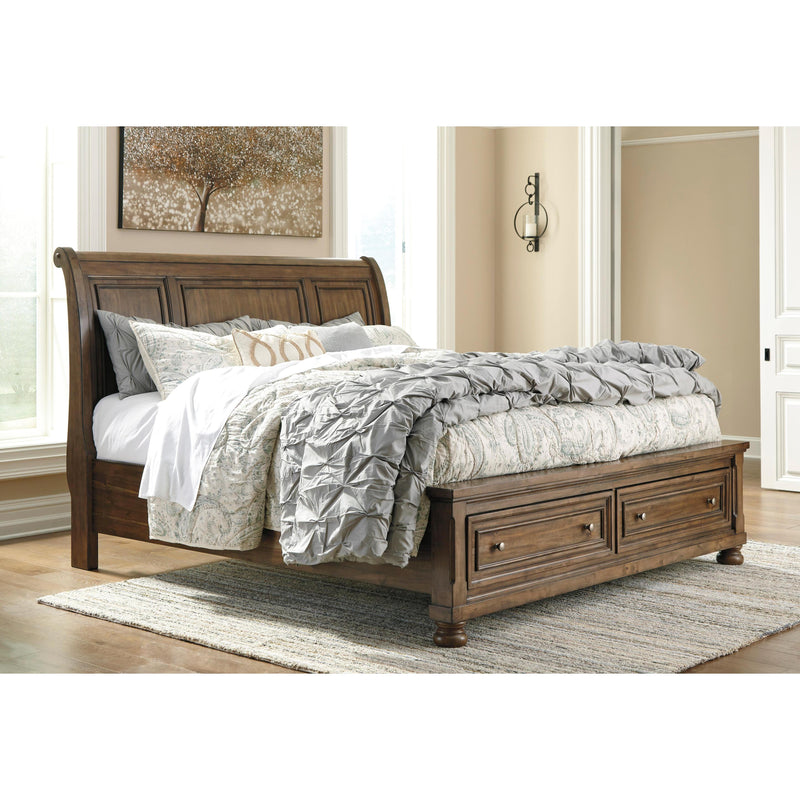 Signature Design by Ashley Flynnter B719 7 pc Queen Sleigh Storage Bedroom Set IMAGE 3