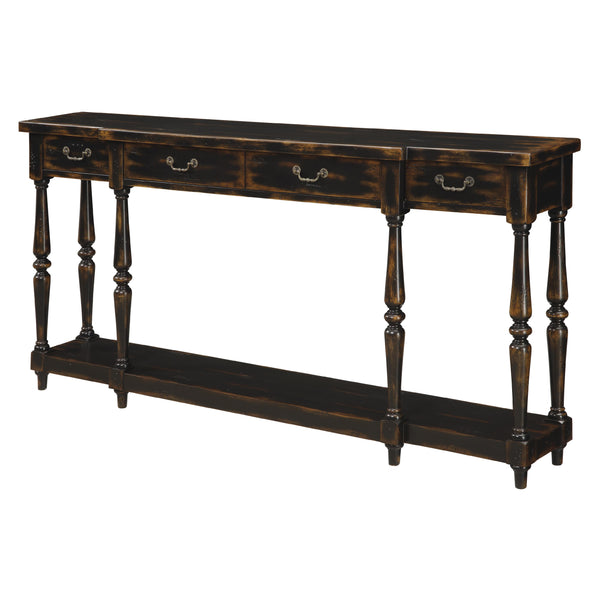 Coast2Coast Alfonse 32094 Hand Painted 4 Drawer Hall Console Table IMAGE 1
