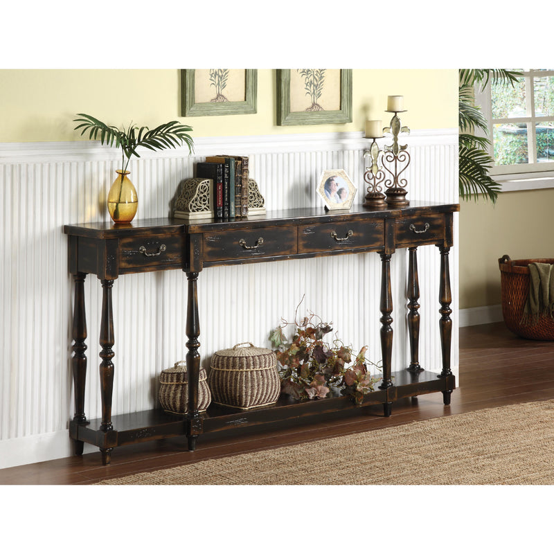 Coast2Coast Alfonse 32094 Hand Painted 4 Drawer Hall Console Table IMAGE 2