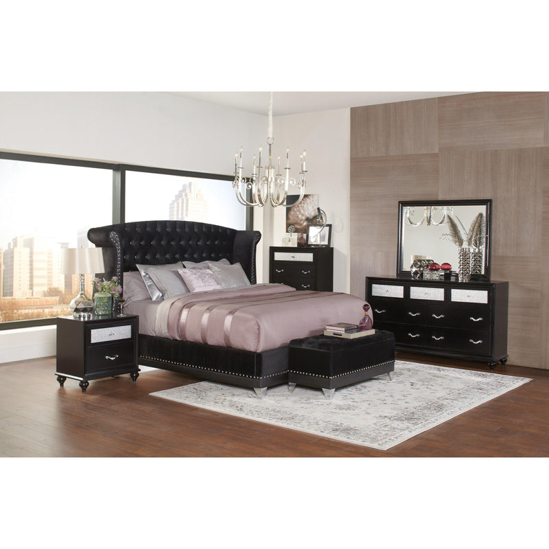 Coaster Furniture Barzini 300643KW 7 pc California King Upholstered Bedroom Set IMAGE 1