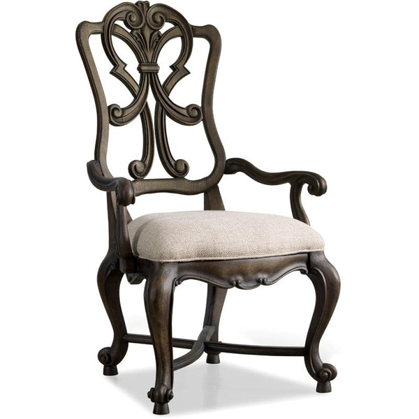 Hooker Furniture 5070-75401 Rhapsody Wood Back Arm Chair IMAGE 1