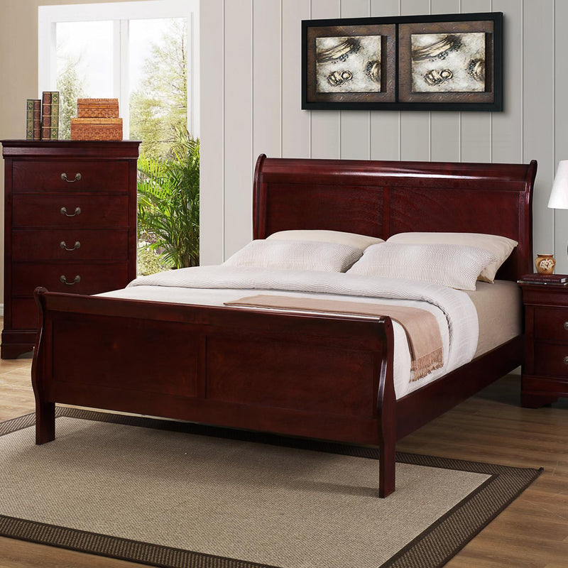 Crown Mark Louis Philip B3850 7 pc Queen Sleigh Bedroom Set IMAGE 2