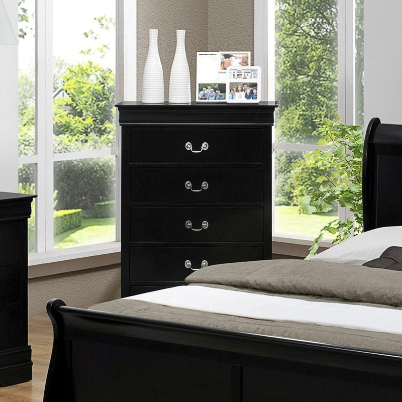 Crown Mark Louis Philip B3950 7 pc Queen Sleigh Bedroom Set IMAGE 4