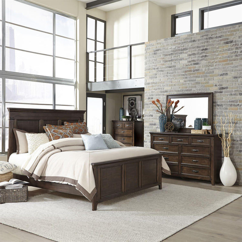 Liberty Furniture Industries Inc. Saddlebrook 184-BR-QPBDMC 6 pc Queen Panel Bedroom Set IMAGE 1