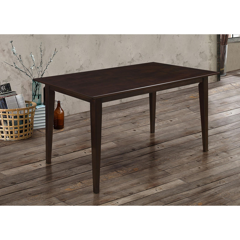 Coaster Furniture Gabriel 100771 Rectangular 59-inch Wood Dining Table - Cappuccino IMAGE 4