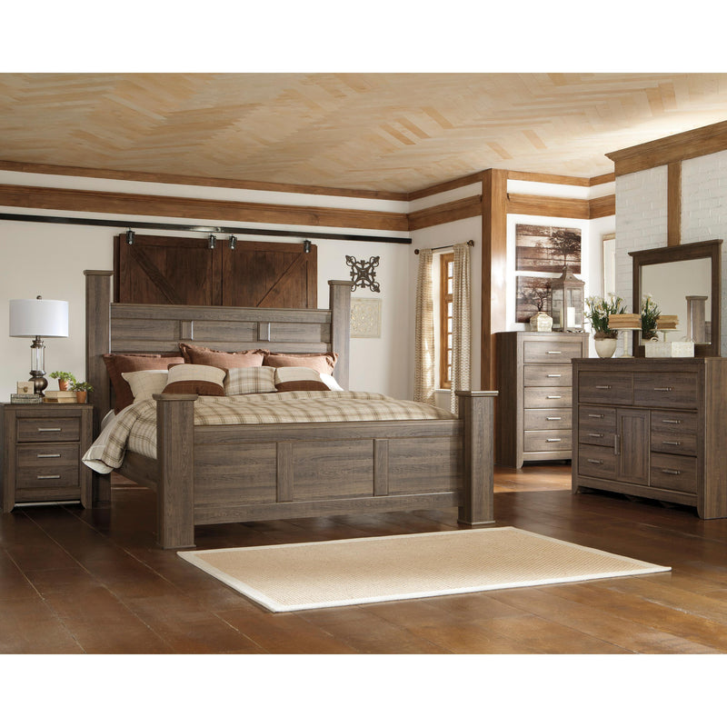 Signature Design by Ashley Juararo B251B31 7 pc King Poster Bedroom Set IMAGE 1