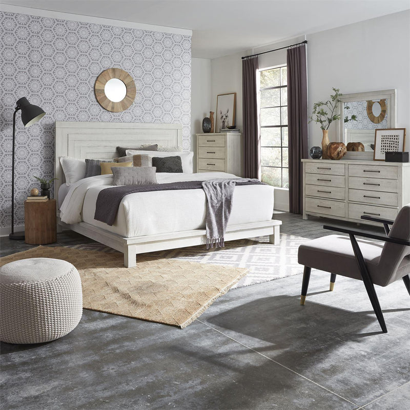 Liberty Furniture Industries Inc. Modern Farmhouse 406W-BR-QPLDMC 6 pc Queen Platform Bedroom Set IMAGE 1