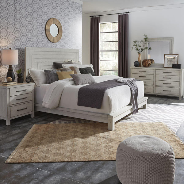 Liberty Furniture Industries Inc. Modern Farmhouse 406W-BR-QPLDMN 6 pc Queen Platform Bedroom Set IMAGE 1