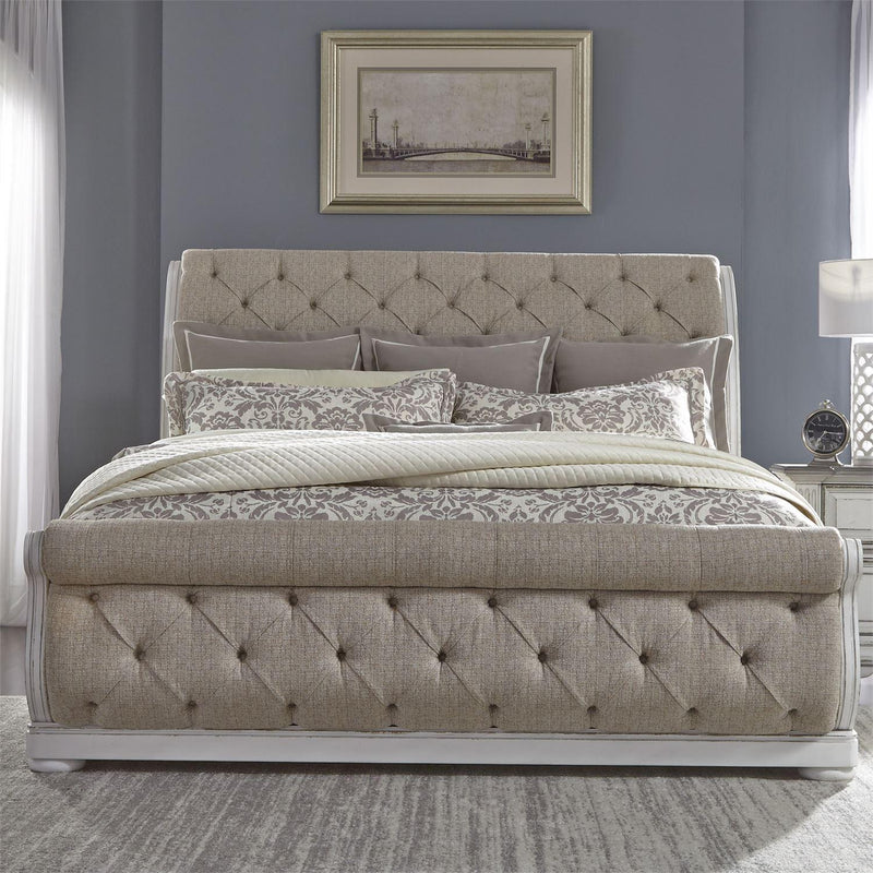 Liberty Furniture Industries Inc. Abbey Park 520-BR-CSLDM 5 pc California King Upholstered Sleigh Bedroom Set IMAGE 2