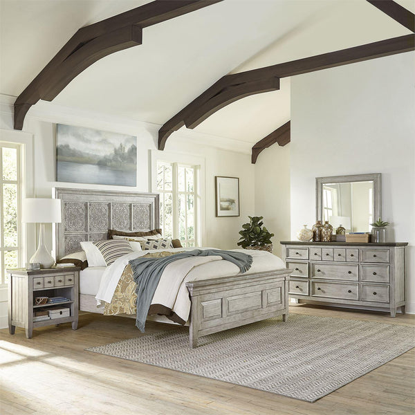 Liberty Furniture Industries Inc. Heartland 824-BR-OQPBDMN 6 pc Queen Panel Bedroom Set IMAGE 1