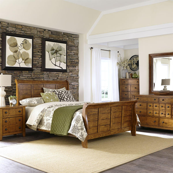 Liberty Furniture Industries Inc. Grandpa's Cabins 175-BR-KCSDMCN 7 pc California King Bedroom Set IMAGE 1