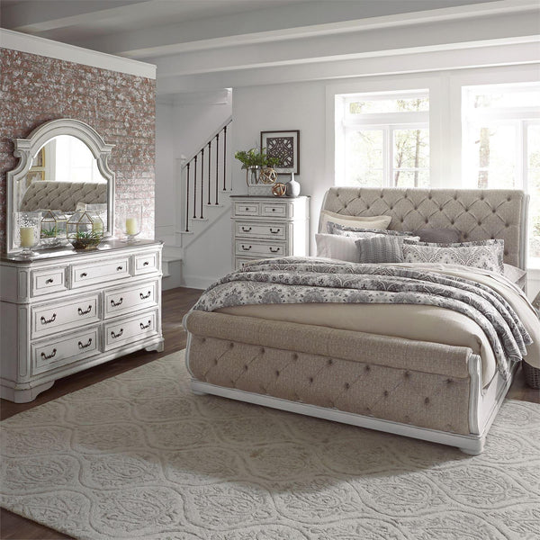 Liberty Furniture Industries Inc. Magnolia Manor 244-BR-CKUSLDMC 6 pc California King Upholstered Sleigh Bedroom Set IMAGE 1