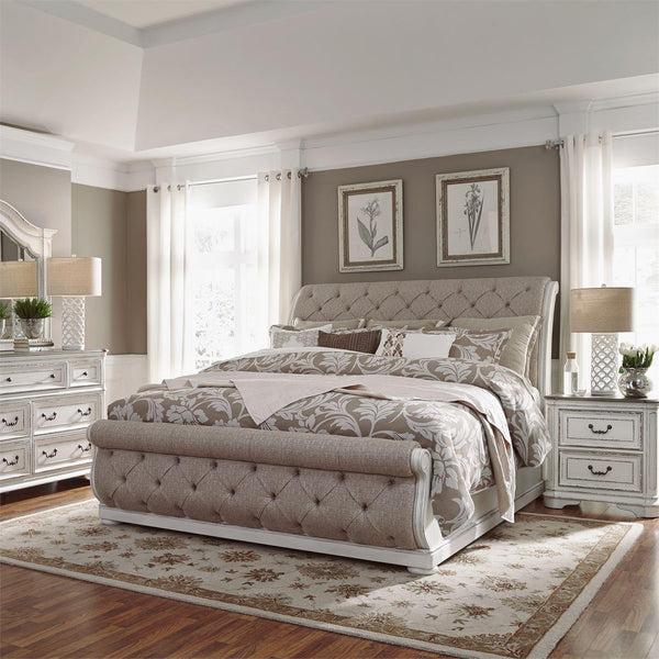 Liberty Furniture Industries Inc. Magnolia Manor 244-BR-CKUSLDMN 6 pc King Upholstered Sleigh Bedroom Set IMAGE 1