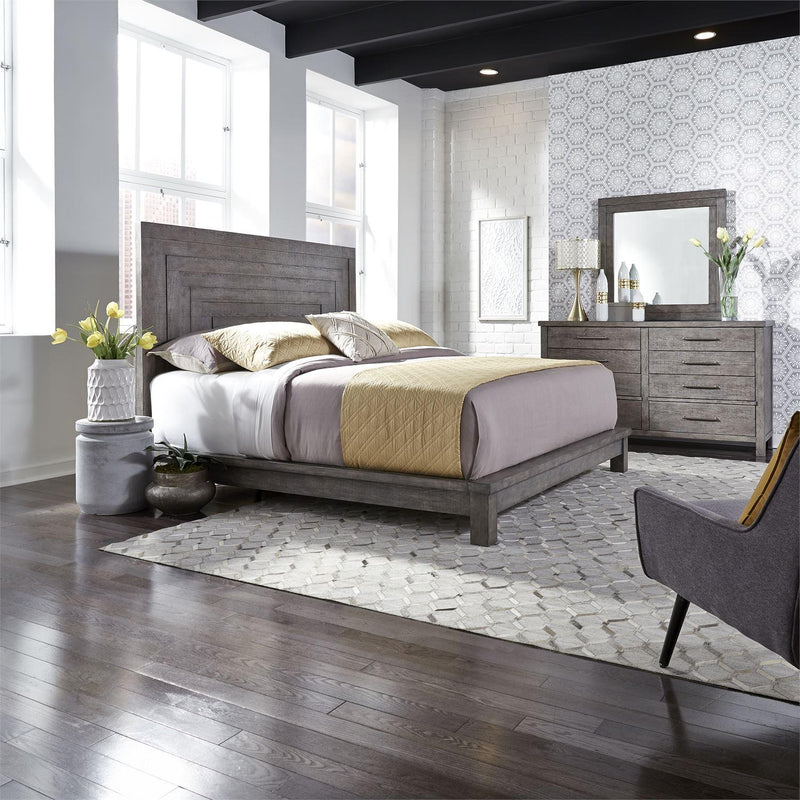 Liberty Furniture Industries Inc. Modern Farmhouse 406-BR-CPLDM 5 pc California King Platform Bedroom Set IMAGE 1