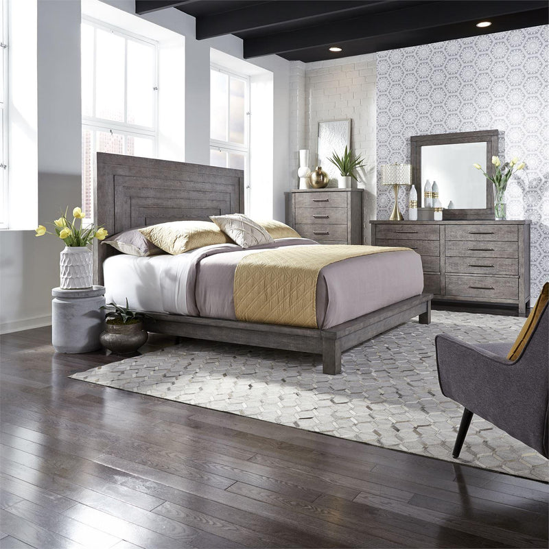 Liberty Furniture Industries Inc. Modern Farmhouse 406-BR-CPLDMC 6 pc California King Platform Bedroom Set IMAGE 1