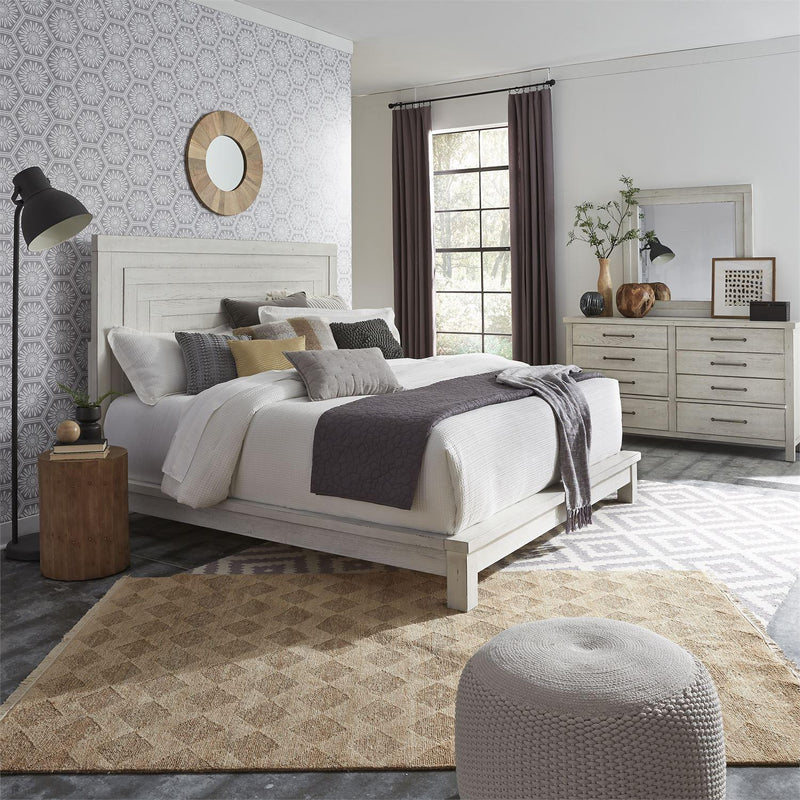 Liberty Furniture Industries Inc. Modern Farmhouse 406W-BR-KPLDM 5 pc King Platform Bedroom Set IMAGE 1