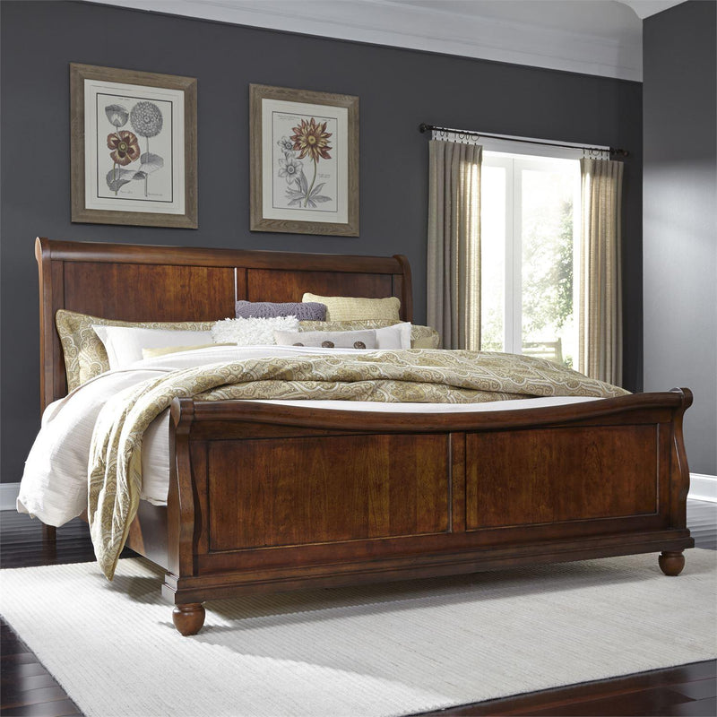 Liberty Furniture Industries Inc. Rustic Traditions 589-BR-KCSDM 5 pc California King Sleigh Bedroom Set IMAGE 2