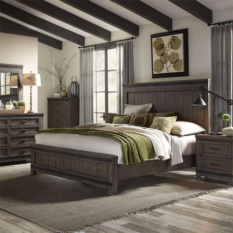 Liberty Furniture Industries Inc. Thornwood Hills 759-BR-CPBDMCN 7 pc California King Panel Bedroom Set IMAGE 1