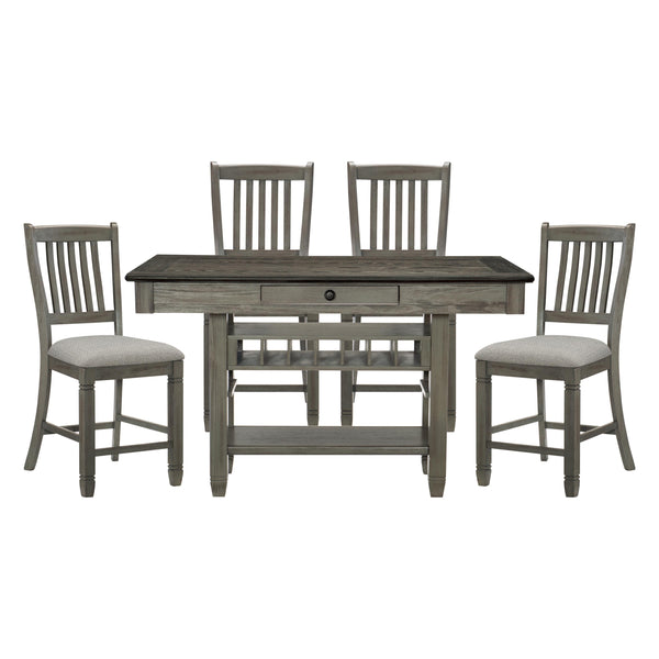 Homelegance Granby 5627GY-36 5 pc Counter Height Dining Set IMAGE 1