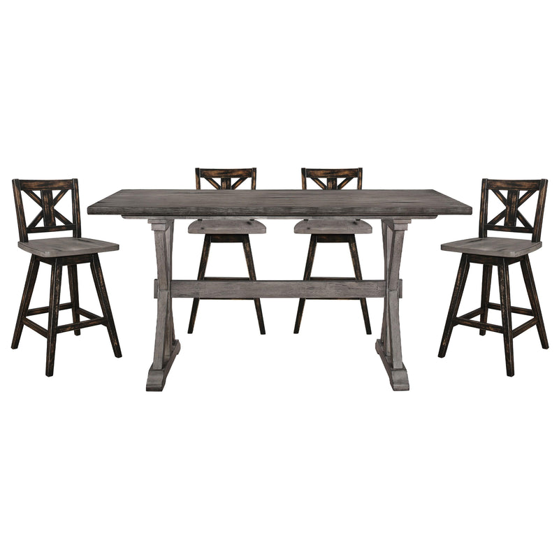 Homelegance Amsonia 5602-36*5BK 5 pc Counter Height Dining Set IMAGE 1