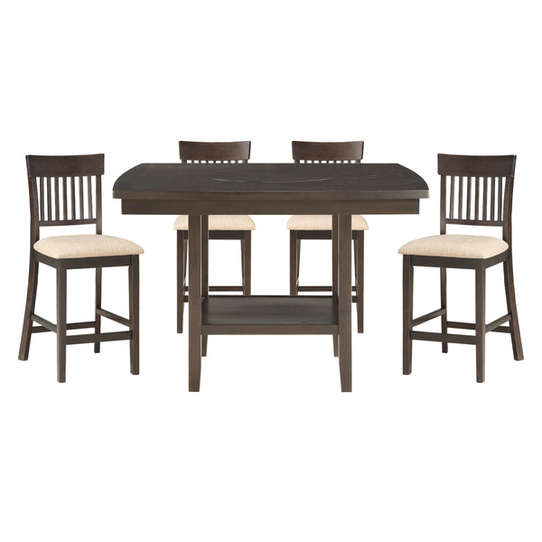 Homelegance Balin 5716 5 pc Counter Height Dining Set IMAGE 1