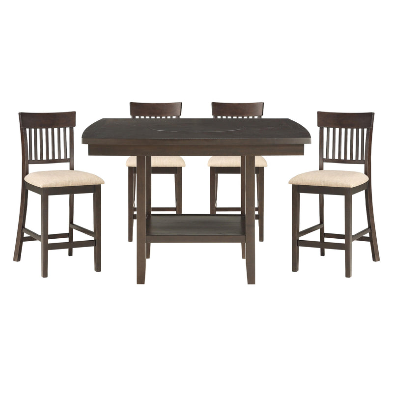 Homelegance Balin 5716 5 pc Counter Height Dining Set IMAGE 1