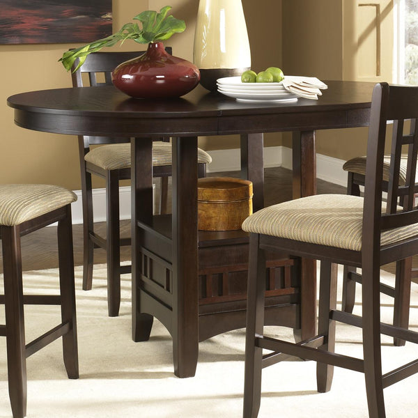 Liberty Furniture Industries Inc. Oval Santa Rosa Counter Height Dining Table with Pedestal Base 20-CD-PUB IMAGE 1