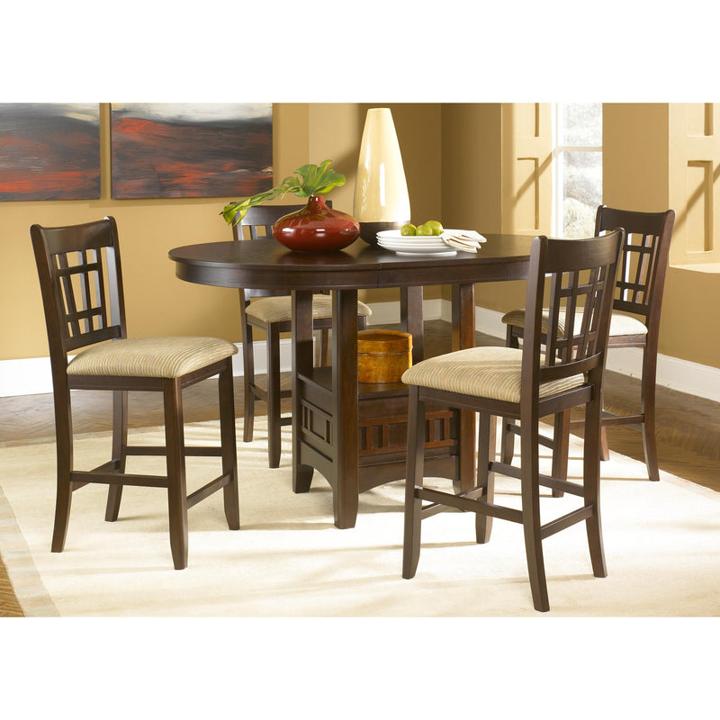 Liberty Furniture Industries Inc. Oval Santa Rosa Counter Height Dining Table with Pedestal Base 20-CD-PUB IMAGE 2