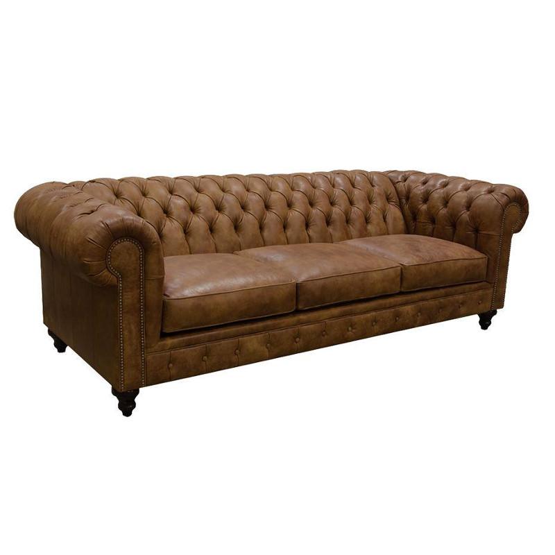 England Furniture Lucy Stationary Leather Sofa 2R05AL IMAGE 1