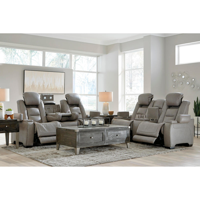 Signature Design by Ashley The Man-Den U85305 2 pc Power Reclining Living Room Set IMAGE 2