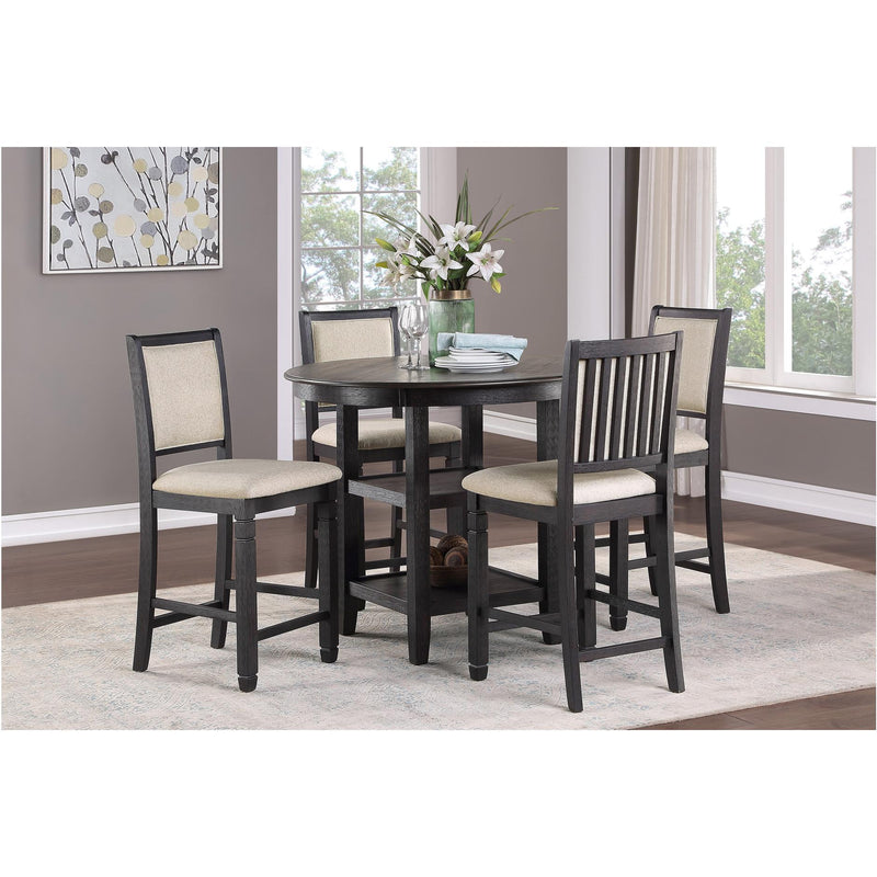 Homelegance Asher 5800BK-36 5 pc Counter Height Dining Set IMAGE 2