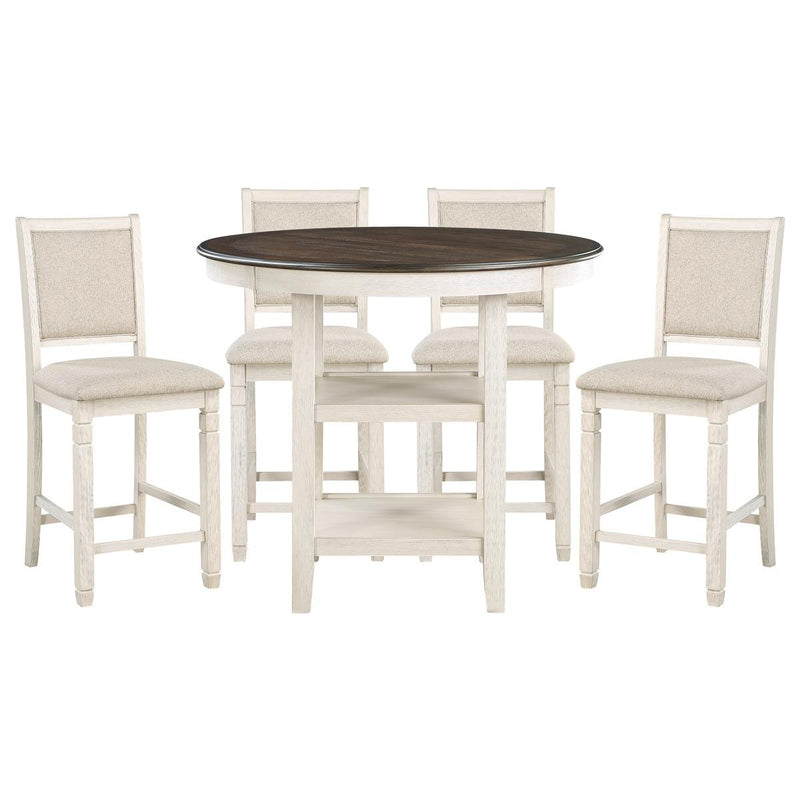 Homelegance Asher 5800WH-36 5 pc Counter Height Dining Set IMAGE 1