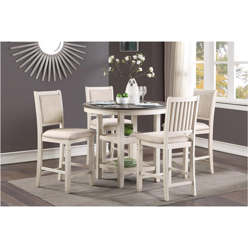 Homelegance Asher 5800WH-36 5 pc Counter Height Dining Set IMAGE 2