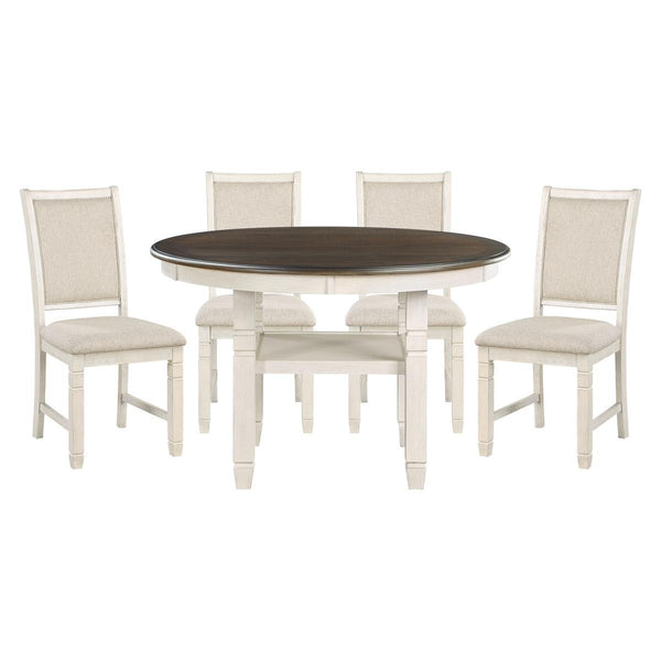 Homelegance Asher 5800WH-36 5 pc Dining Set IMAGE 1