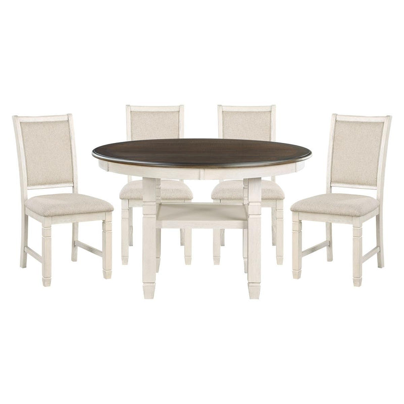 Homelegance Asher 5800WH-36 5 pc Dining Set IMAGE 1