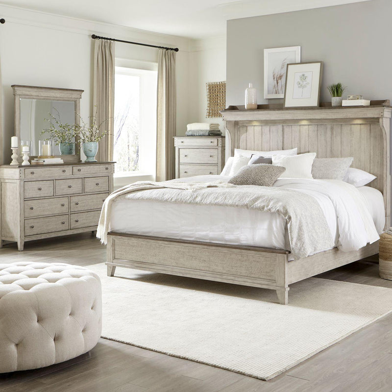 Liberty Furniture Industries Inc. Ivy Hollow 457-BR-KMTDMC 6 pc King Mantle Bedroom Set IMAGE 1