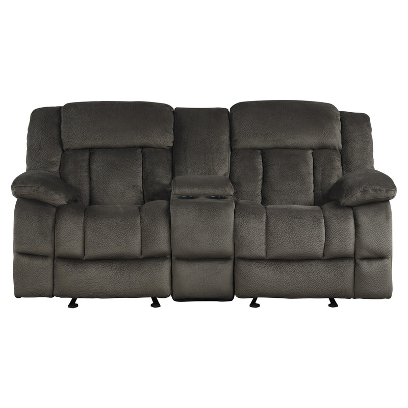 Homelegance Laurelton Manual Reclining Fabric Loveseat 9636-2 IMAGE 1