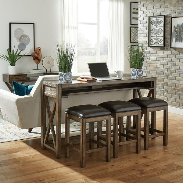 Liberty Furniture Industries Inc. Lennox 871-OT-4PCS 4 pc Counter Height Dining Set IMAGE 1
