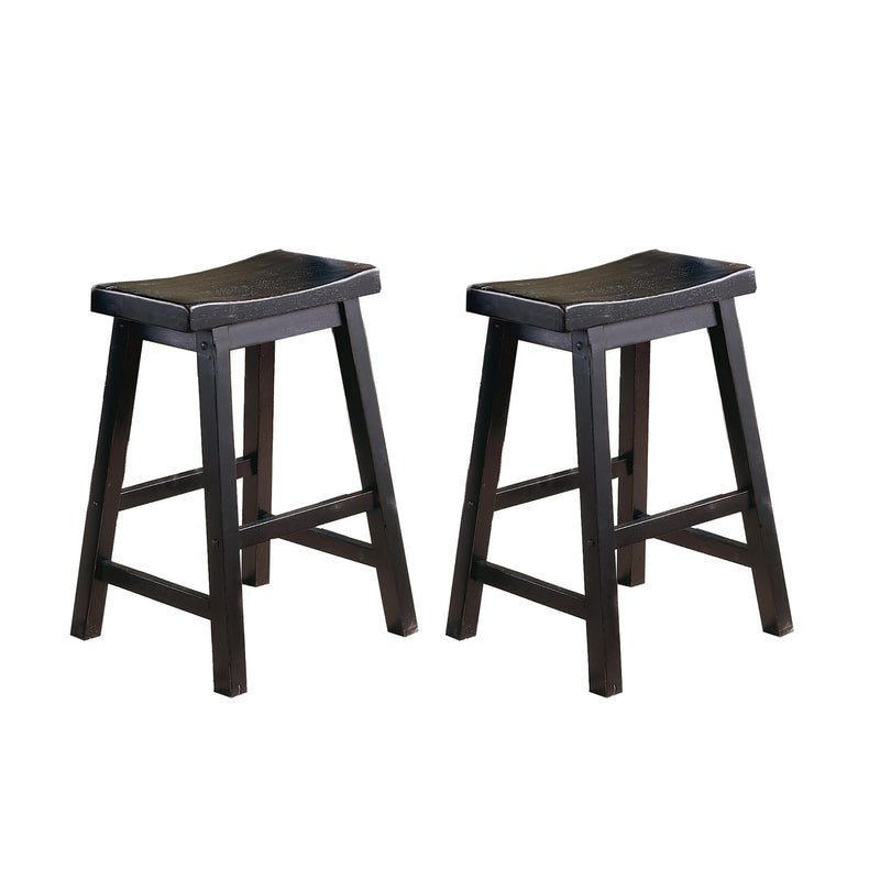 Homelegance Saddleback Counter Height Stool 5302BK-24 IMAGE 1