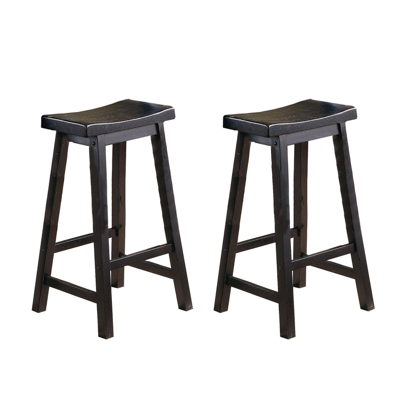 Homelegance Saddleback Pub Height Stool 5302BK-29 IMAGE 1