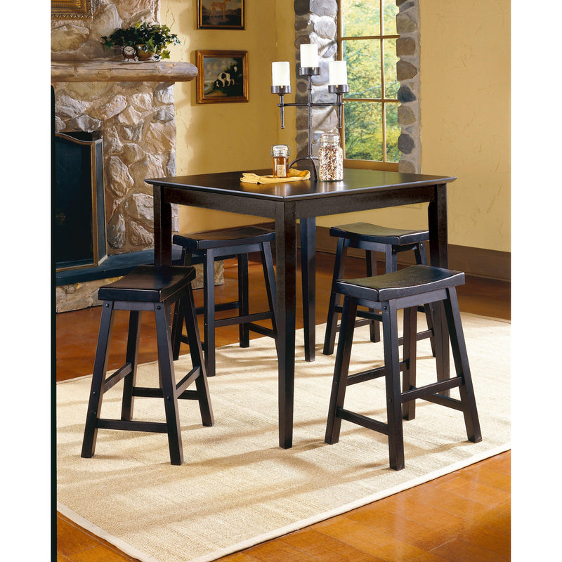 Homelegance Saddleback Pub Height Stool 5302BK-29 IMAGE 2