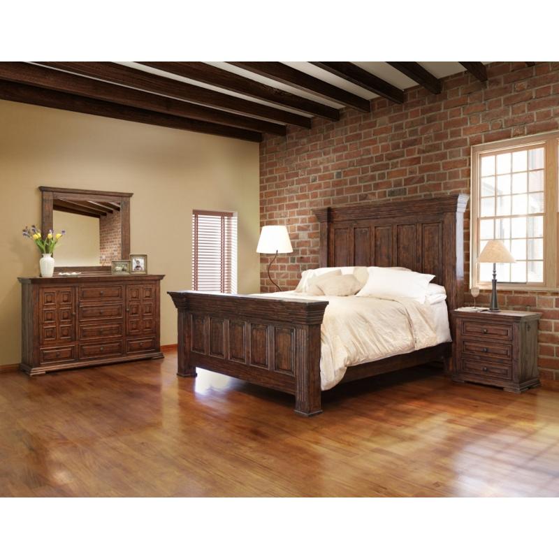International Furniture Direct Terra Dresser Mirror IFD1020MIRR IMAGE 2