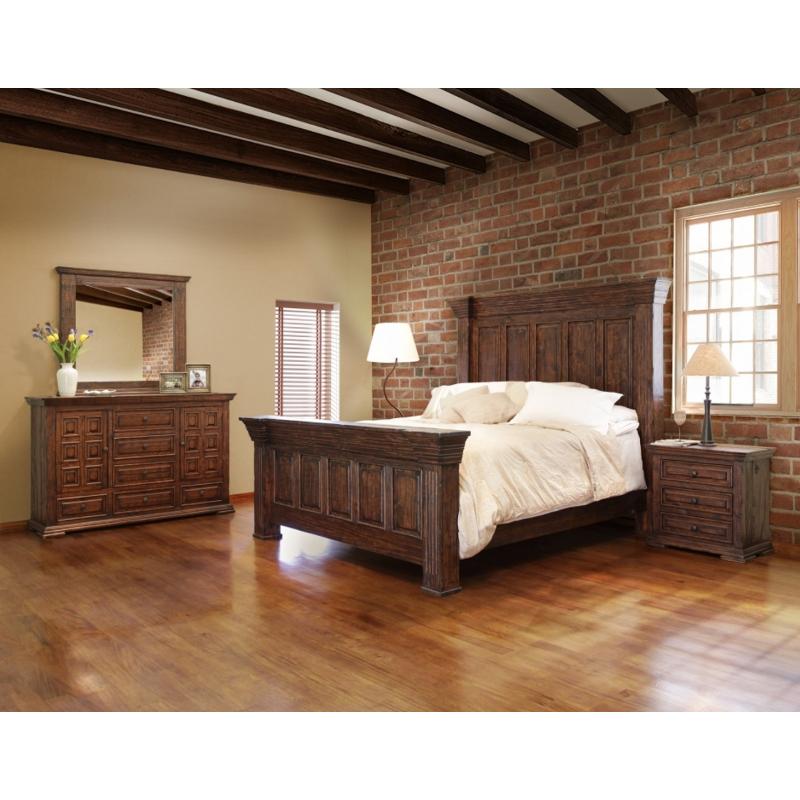 International Furniture Direct Terra Queen Panel Bed IFD1020HDBD-Q/IFD1020FTBD-Q/IFD1020RAILS-Q IMAGE 3