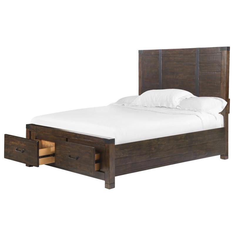 Magnussen Pine Hill Queen Panel Bed with Storage B3561-54H/B3561-54R/B3561-55F IMAGE 2