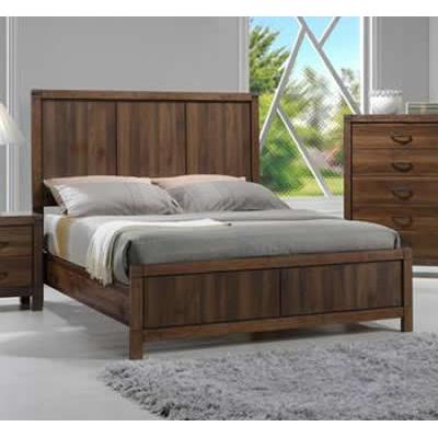 Crown Mark Belmont Queen Panel Bed B3100-Q-HBFB-WD/B3100-KQ-RAIL IMAGE 1